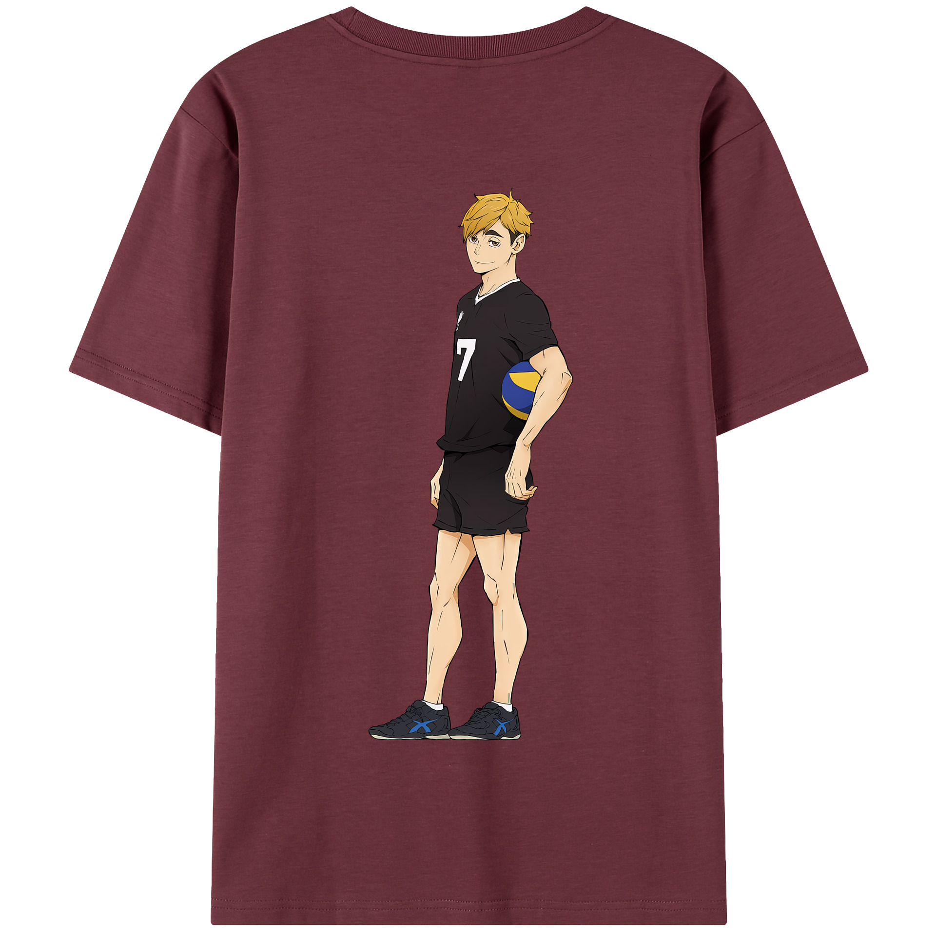 （画像用） ハイキュー!! Haikyu!! 綿100％半袖Tシャツ（背面プリント）
